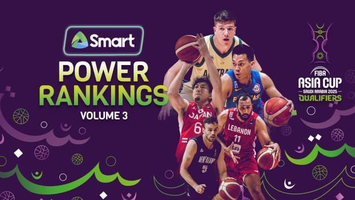 男篮亚预赛实力榜:澳大利亚居首 中国队位列第8