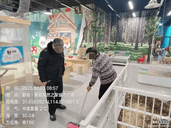 网友谴责河南新县一萌宠园过年期间无人看管，有宠物死亡 居委会：每天都有人投喂，现已清洁打扫