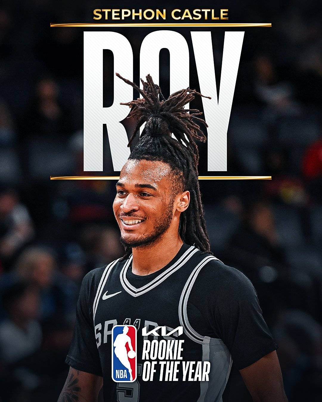 卡斯尔当选年度最佳新秀 马刺两年蝉联该奖项