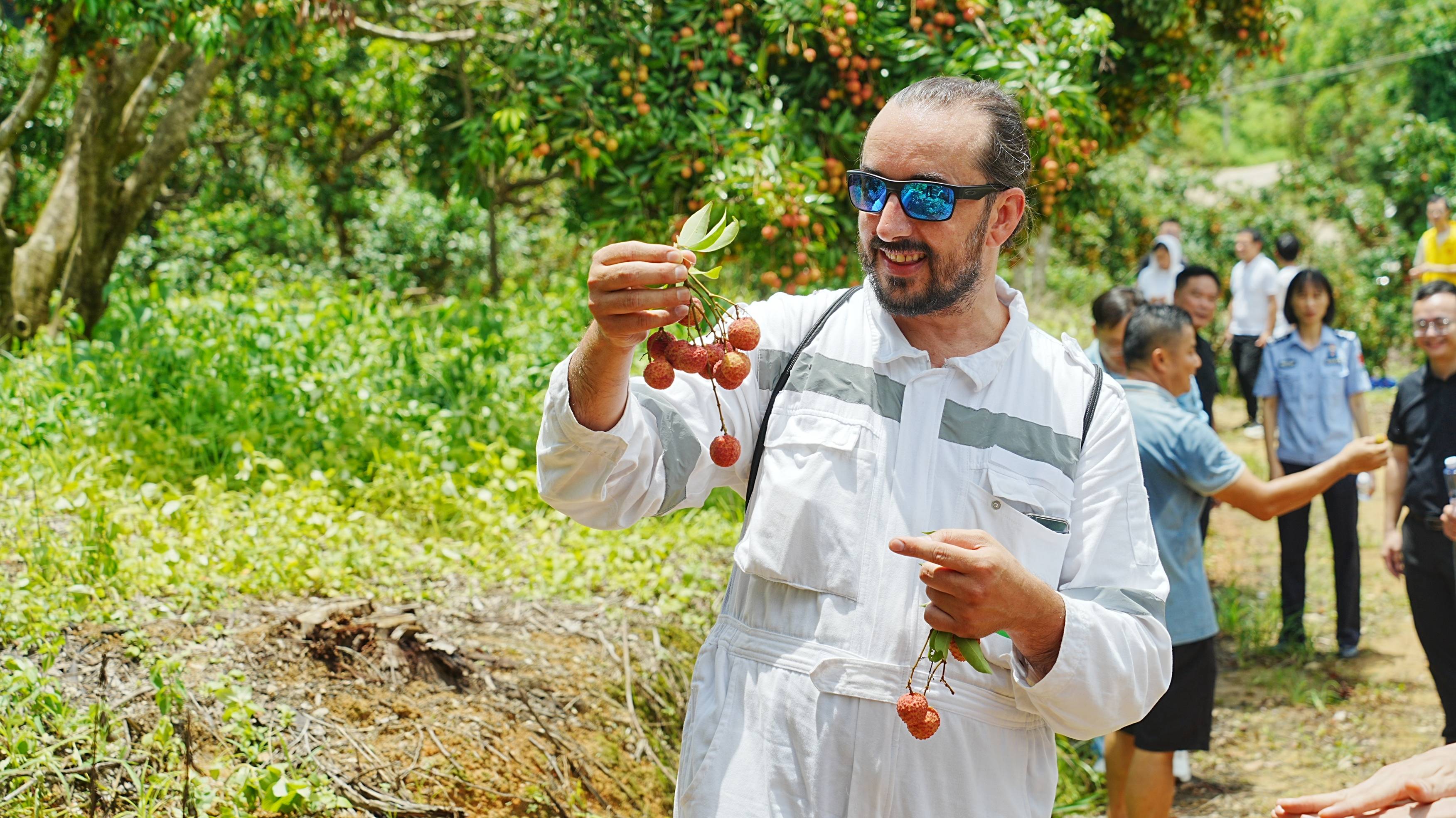 “第一次吃,像吃葡萄!”外籍船员在惠州品尝荔枝