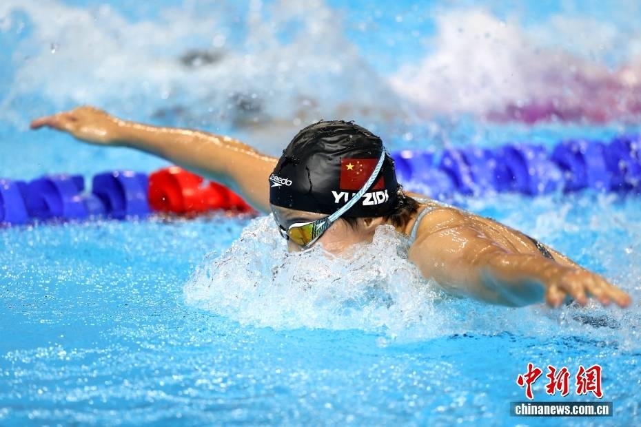 新加坡游泳世锦赛:12岁小将于子迪获女子200米蝶泳第四名