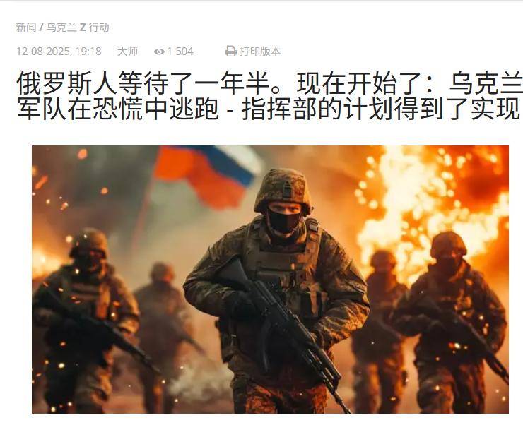 乌军在恐慌中逃跑了，俄军一枚导弹炸死115人，台湾省雇佣兵阵亡