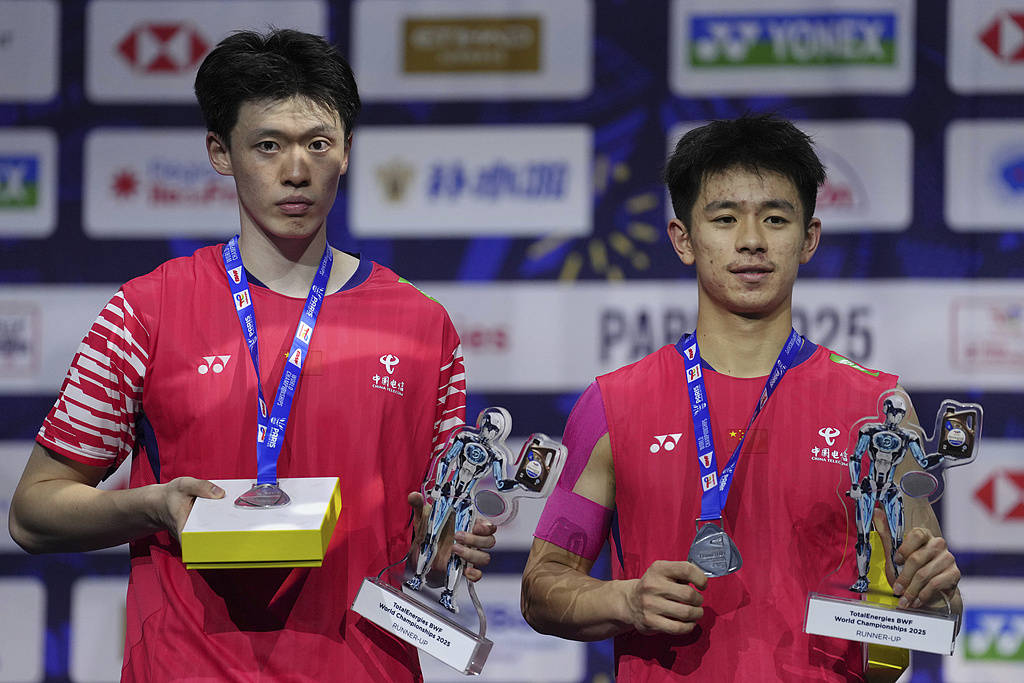 2金收官!世锦赛-陈柏阳/刘毅连丢16分摘银 国羽无缘男双第9冠